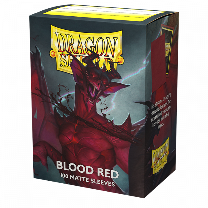 DRAGON SHIELD SLEEVES MATTE BLOOD RED 100CT