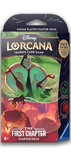 DISNEY LORCANA THE FIRST CHAPTER STARTER DECK - EMERALD/ RUBY