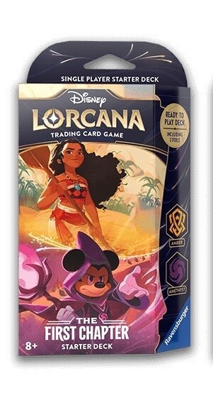 DISNEY LORCANA THE FIRST CHAPTER STARTER DECK - AMBER/AMETHYST