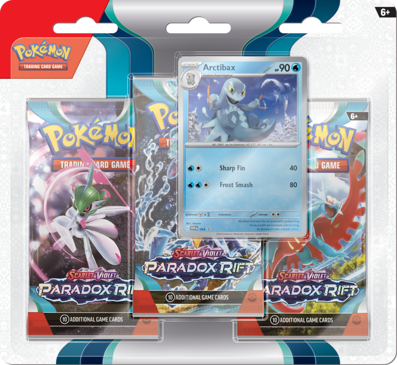 POKEMON SV4 PARADOX RIFT 3PK BLISTER - ARCTIBAX