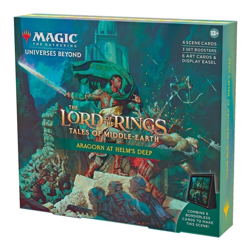 MTG LORD OF THE RINGS HOLIDAY SCENE BOX - ARAGORN AT HELMS DEEP