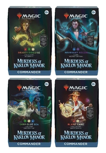 MTG MURDERS AT KARLOV MANOR COMMANDER SET OF 4