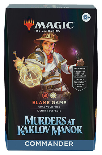 MTG MURDERS AT KARLOV MANOR COMMANDER - BLAME GAME