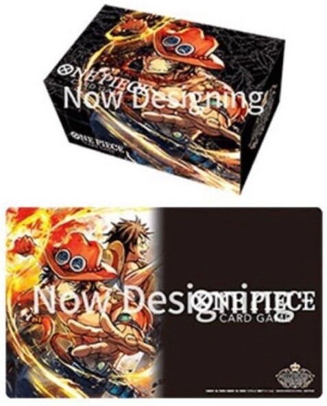 ONE PIECE CG PLAYMAT/STORAGE BOX SET  PORTGAS.D.ACE