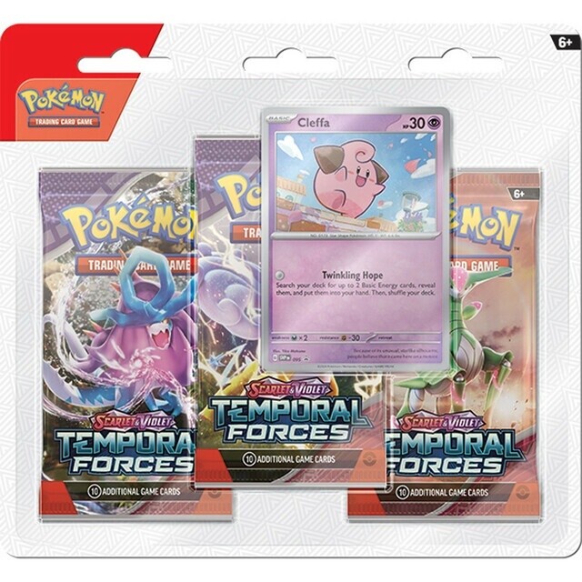POKEMON SV5 TEMPORAL FORCES 3PK BLISTER - CLEFFA