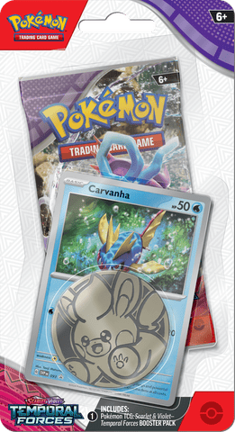 POKEMON SV5 TEMPORAL FORCES CHECKLANE BLISTER - CARVANHA