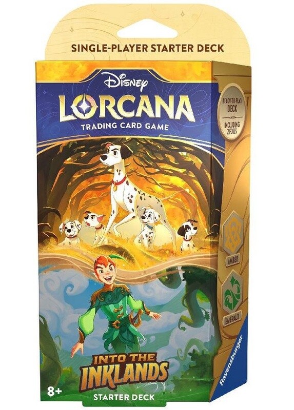 DISNEY LORCANA INTO THE INKLANDS STARTER DECK -AMBER &amp; EMERALD