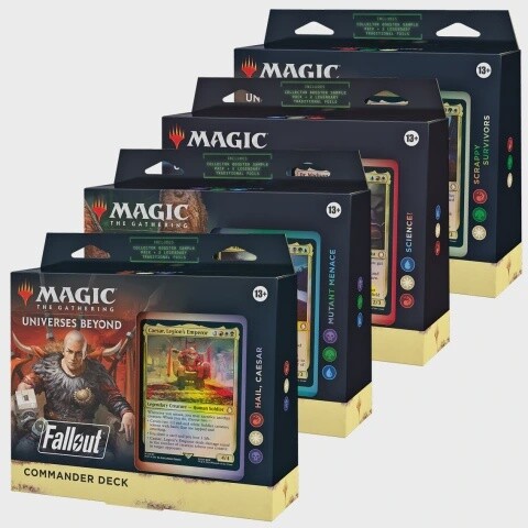MTG FALLOUT COMMANDER DECK - SET OF 4
