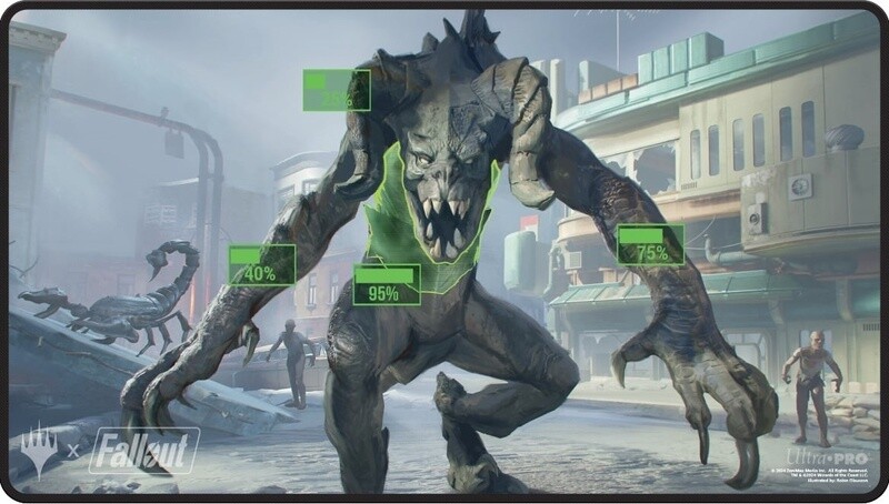 UP PLAYMAT MTG FALLOUT W BLACK STITCH