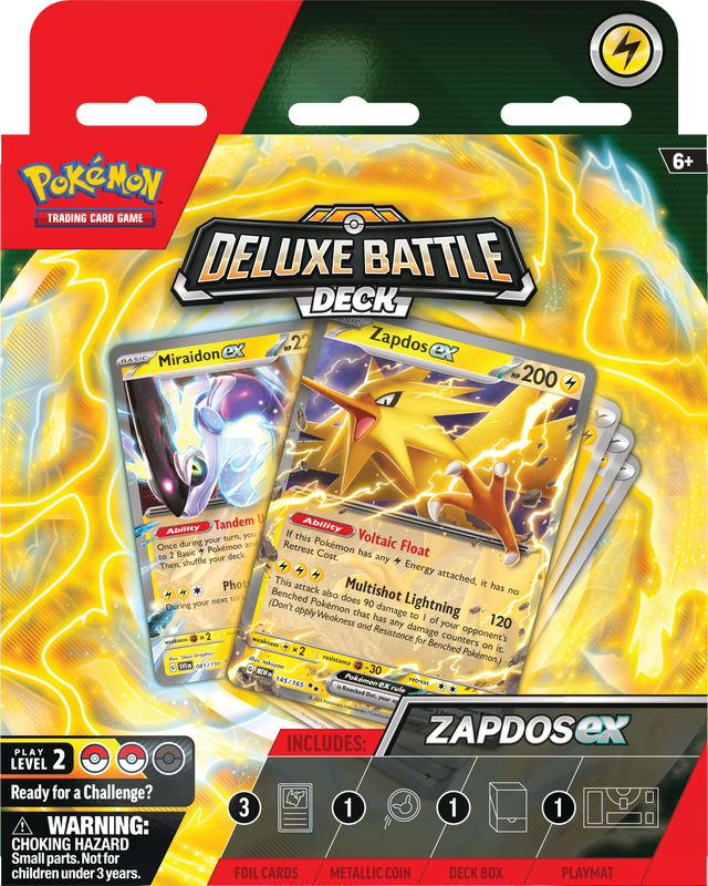 POKEMON DELUXE BATTLE DECKS ZAPDOS  EX