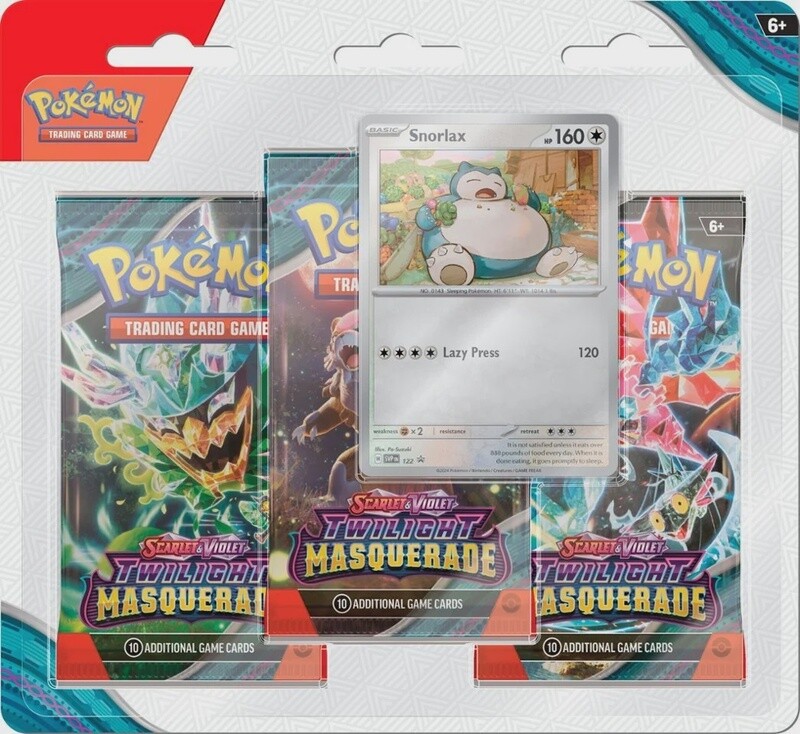 POKEMON SV6 TWILIGHT MASQUERADE 3PK BLISTER - SNORLAX