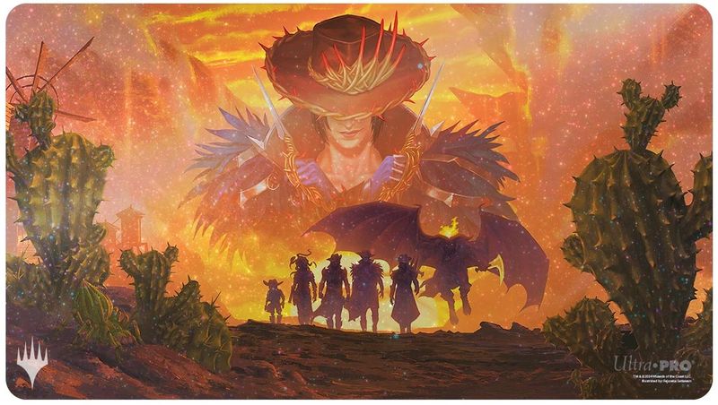 UP PLAYMAT MTG OUTLAWS OF THUNDER  JUNCTION HOLOFOIL