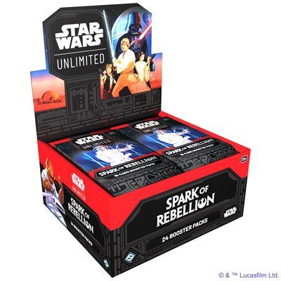 STAR WARS: UNLIMITED: SPARK OF REBELLION DRAFT BOOSTER DISPLAY