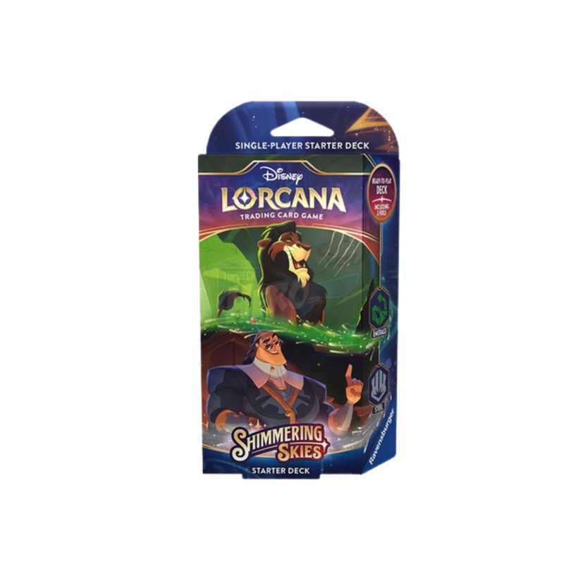 DISNEY LORCANA SHIMMERING SKIES STARTER - EMERALD &amp; STEEL