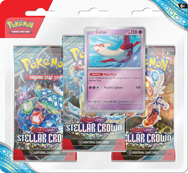 POKEMON SV7 STELLAR CROWN 3PK BLISTER - LATIAS