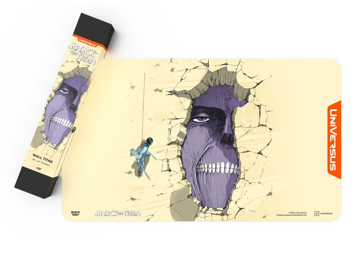 ATTACK ON TITAN BATTLE FOR HUMANITY PLAYMAT WALL TITAN