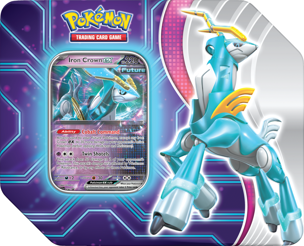 POKEMON PARADOX DESTINIES TIN - IRON CROWN EX