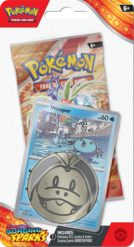 POKEMON SV8 SURGING SPARKS CHECKLANE BLISTER - WOOPER