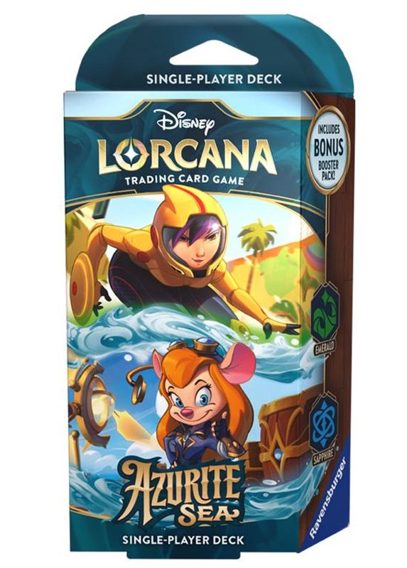 DISNEY LORCANA AZURITE SEA STARTER DISPLAY  - EMERALD &amp; SAPPHIRE