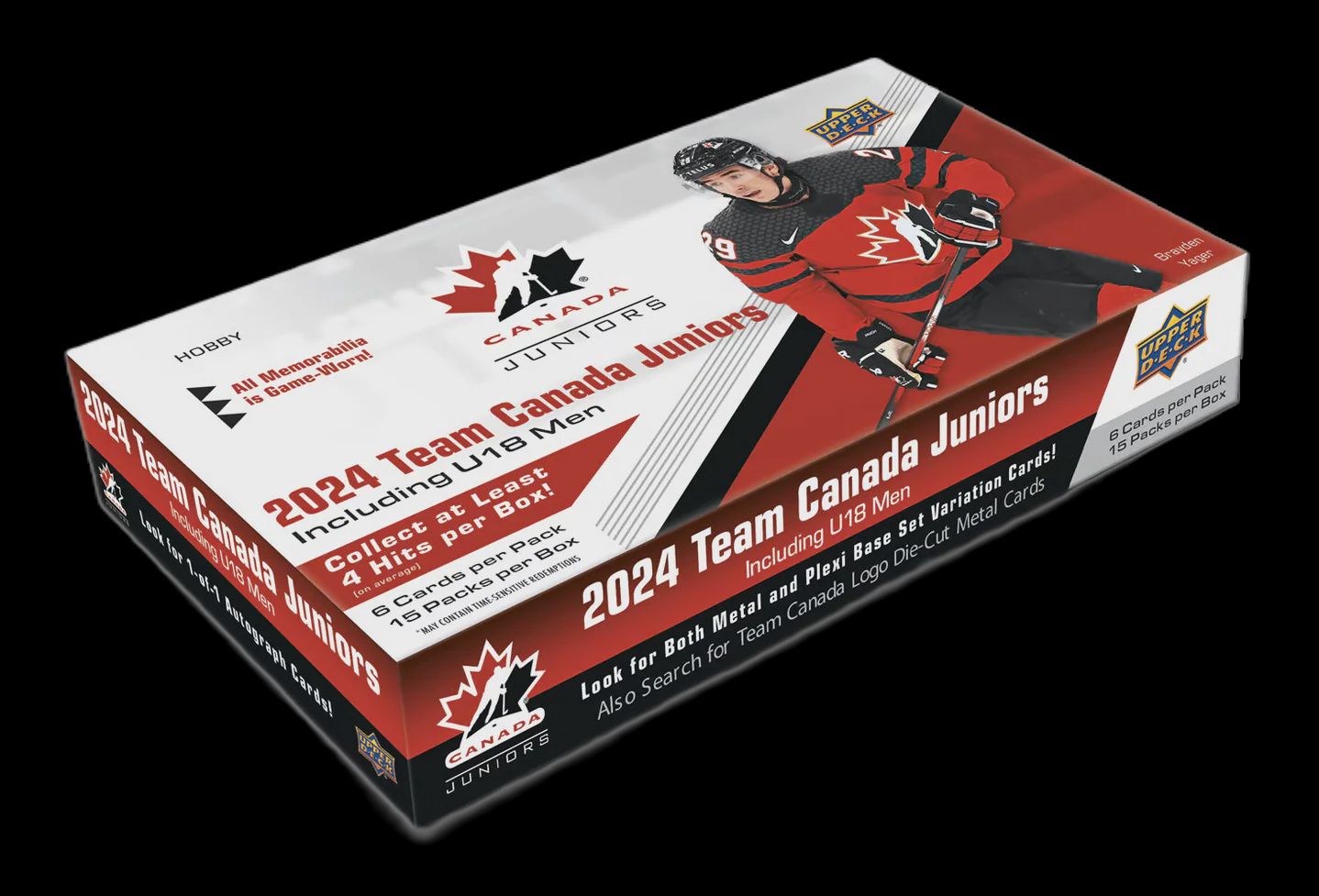 (SOLD IN STORE ONLY) UPPER DECK TEAM CANADA JUNIORS HOCKEY 2024 HOBBY BOX