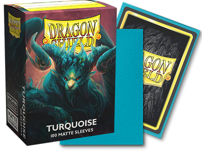 DRAGON SHIELD SLEEVES MATTE TURQUOISE ATEBECK 100CT