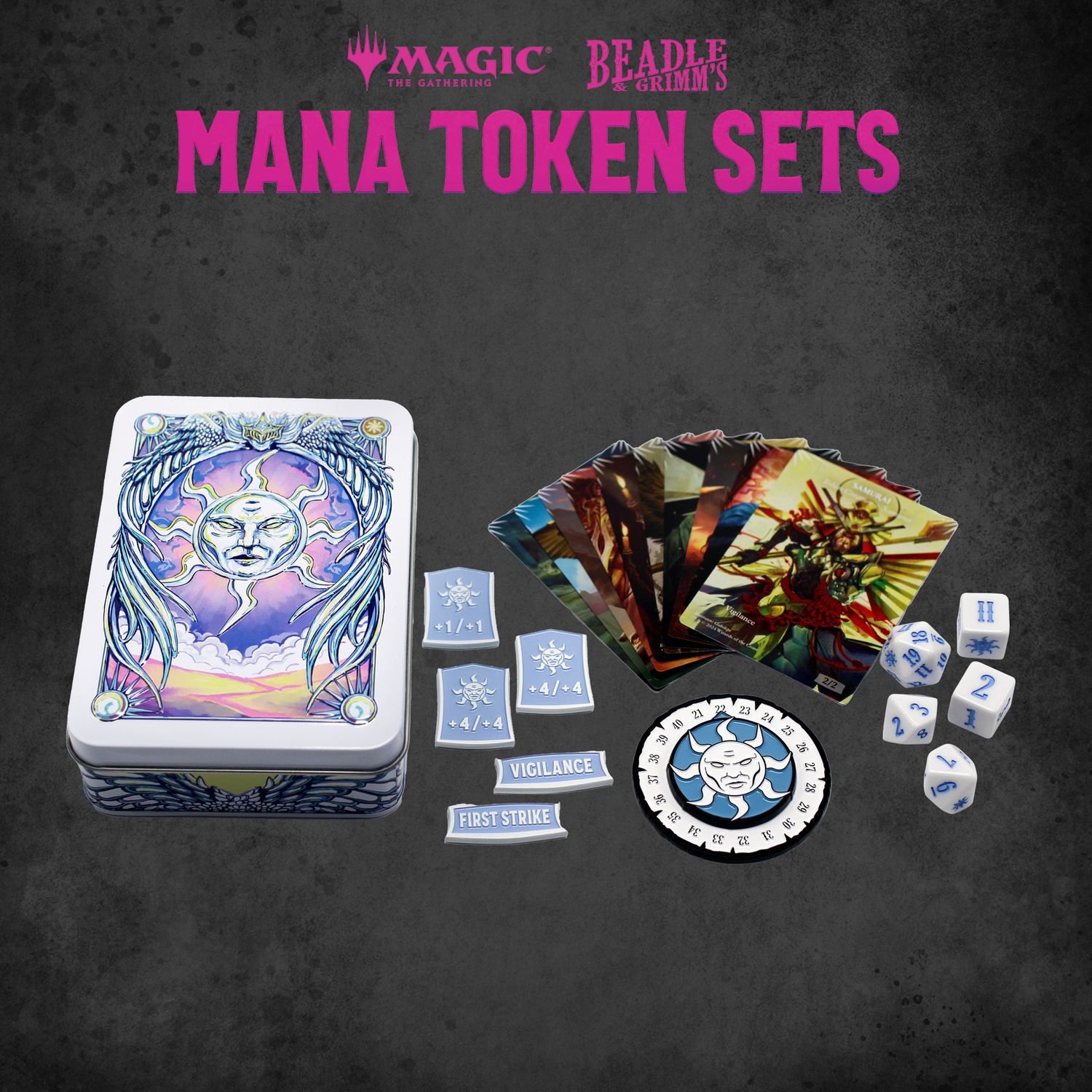 BEADLE &amp; GRIMM&#39;S MTG MANA TOKEN SET WHITE