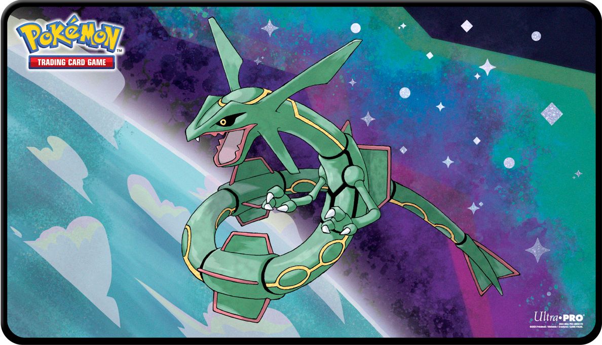 UP PLAYMAT POKEMON RAYQUAZA  LEGENDARY FOIL