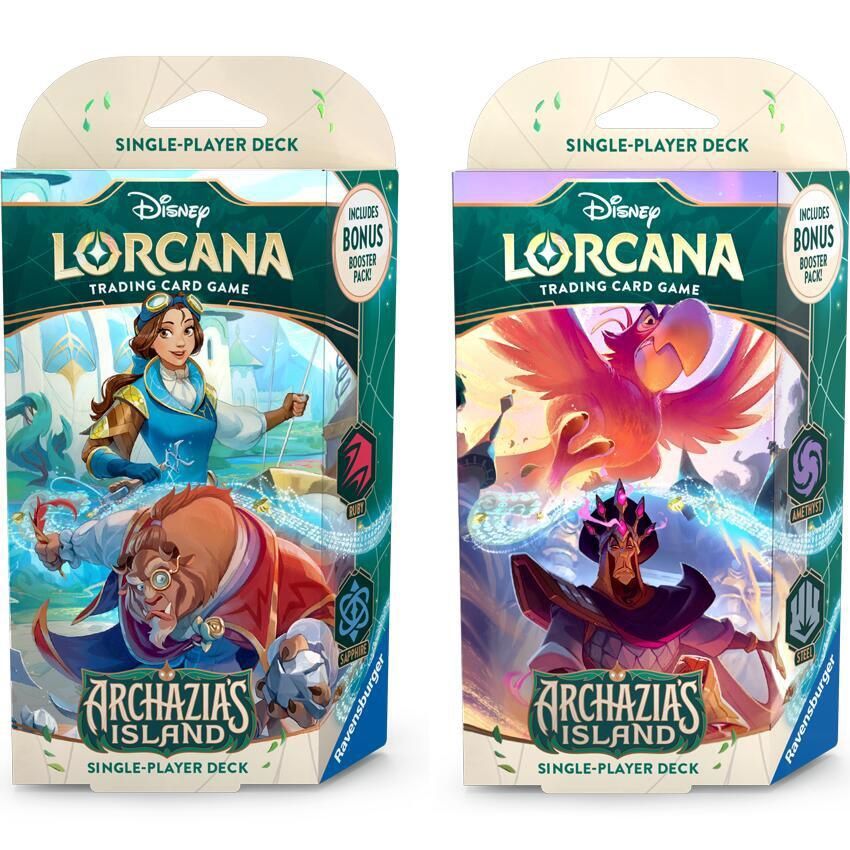 DISNEY LORCANA ARCHAZIA’S ISLAND STARTER DECK A+B