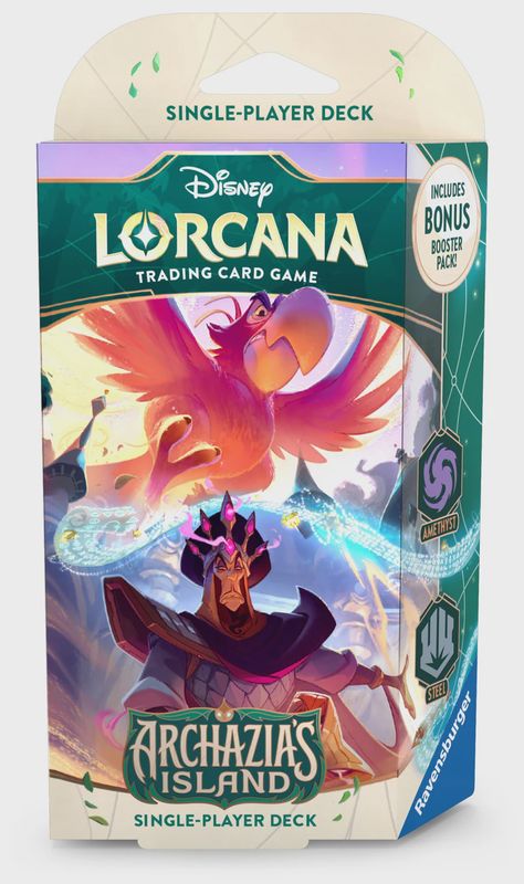 DISNEY LORCANA ARCHAZIA’S ISLAND STARTER DECK - AMETHYST &amp; STEEL