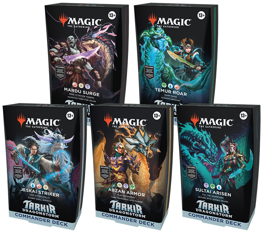 MTG TARKIR DRAGONSTORM COMMANDER DECK (SET OF 5)