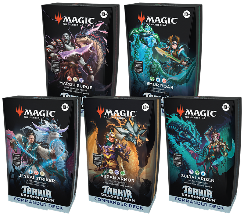MTG TARKIR DRAGONSTORM COMMANDER DECK (SET OF 5)