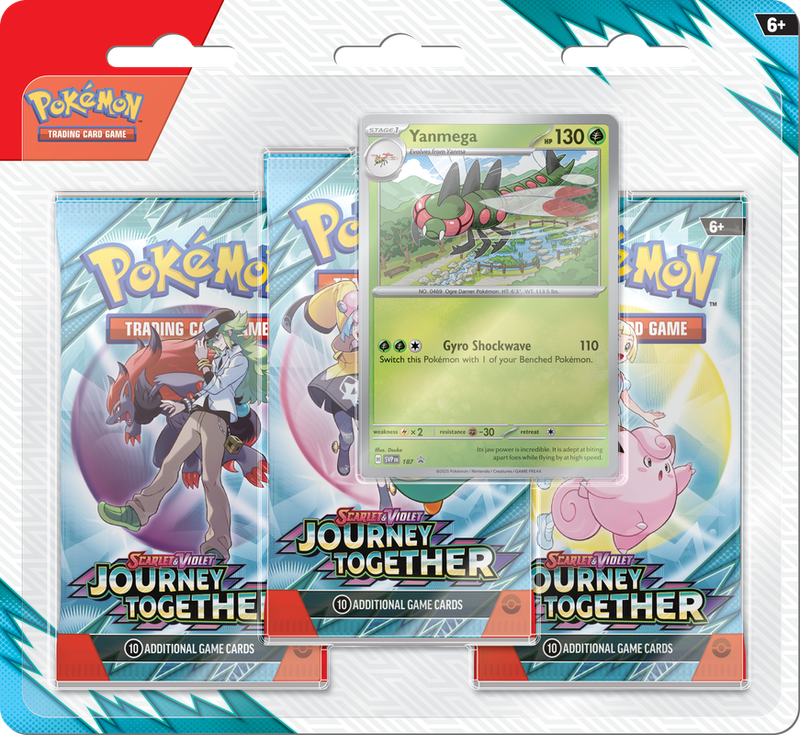 POKEMON SV9 JOURNEY TOGETHER 3PK BLISTER - YANMEGA