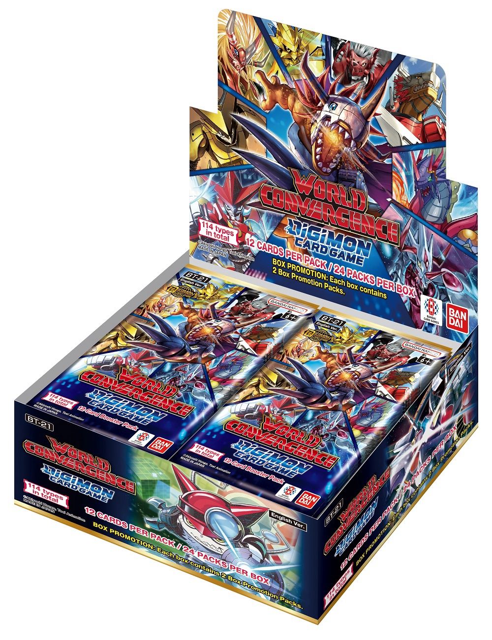 DIGIMON CG BT21 WORLD CONVERGENCE BOOSTER BOX