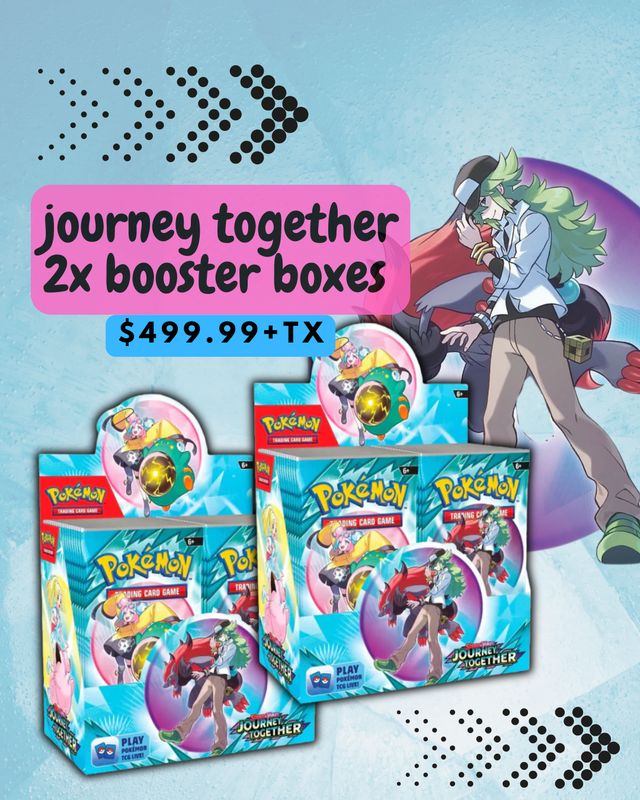 POKEMON JOURNEY TOGETHER BOOSTER BOX x2