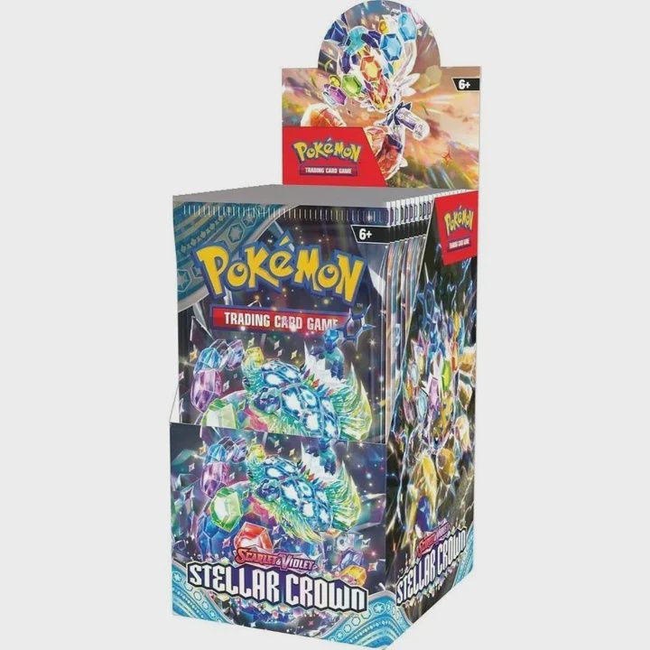 POKEMON SV7 STELLAR CROWN HALF BOOSTER BOX - 18 PACK (EURO)