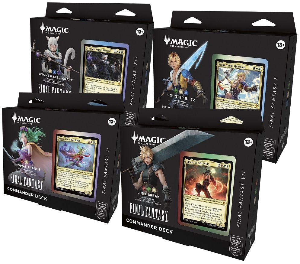 (PRE-ORDER) MTG FINAL FANTASY COMMANDER DECK - SET OF 4