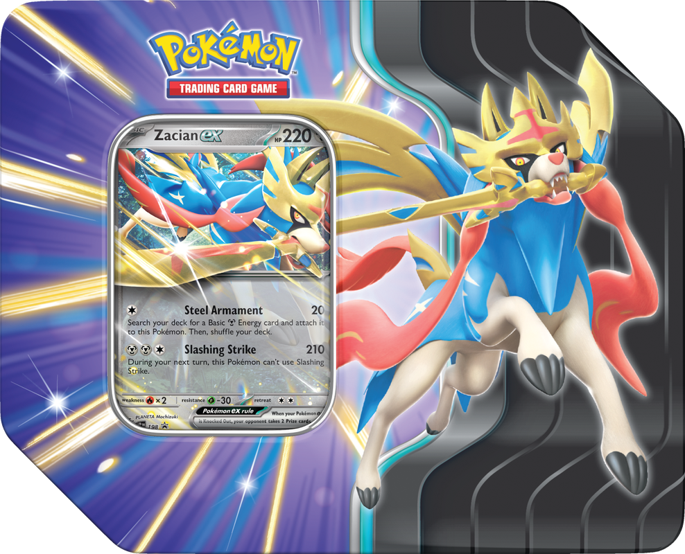 POKEMON SLASHING LEGENDS TIN - ZACIAN EX