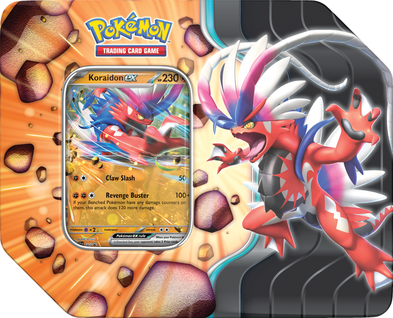 POKEMON SLASHING LEGENDS TIN - KORAIDON EX