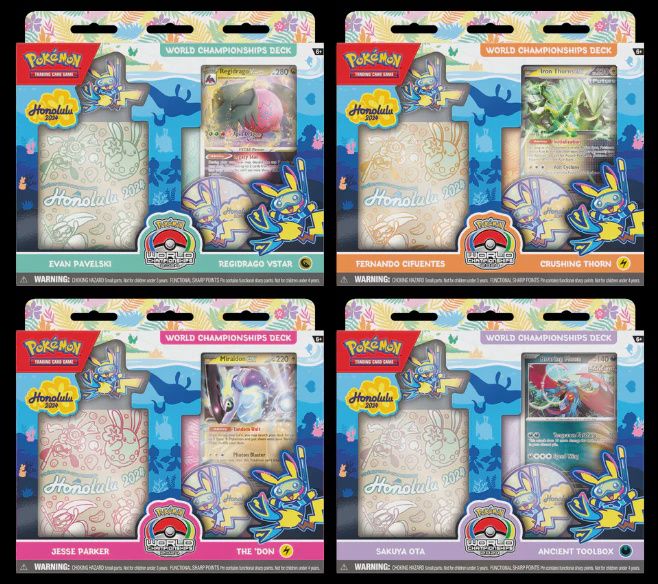 POKEMON WORLD CHAMPIONSHIPS DECK 2024 - SET OF 4