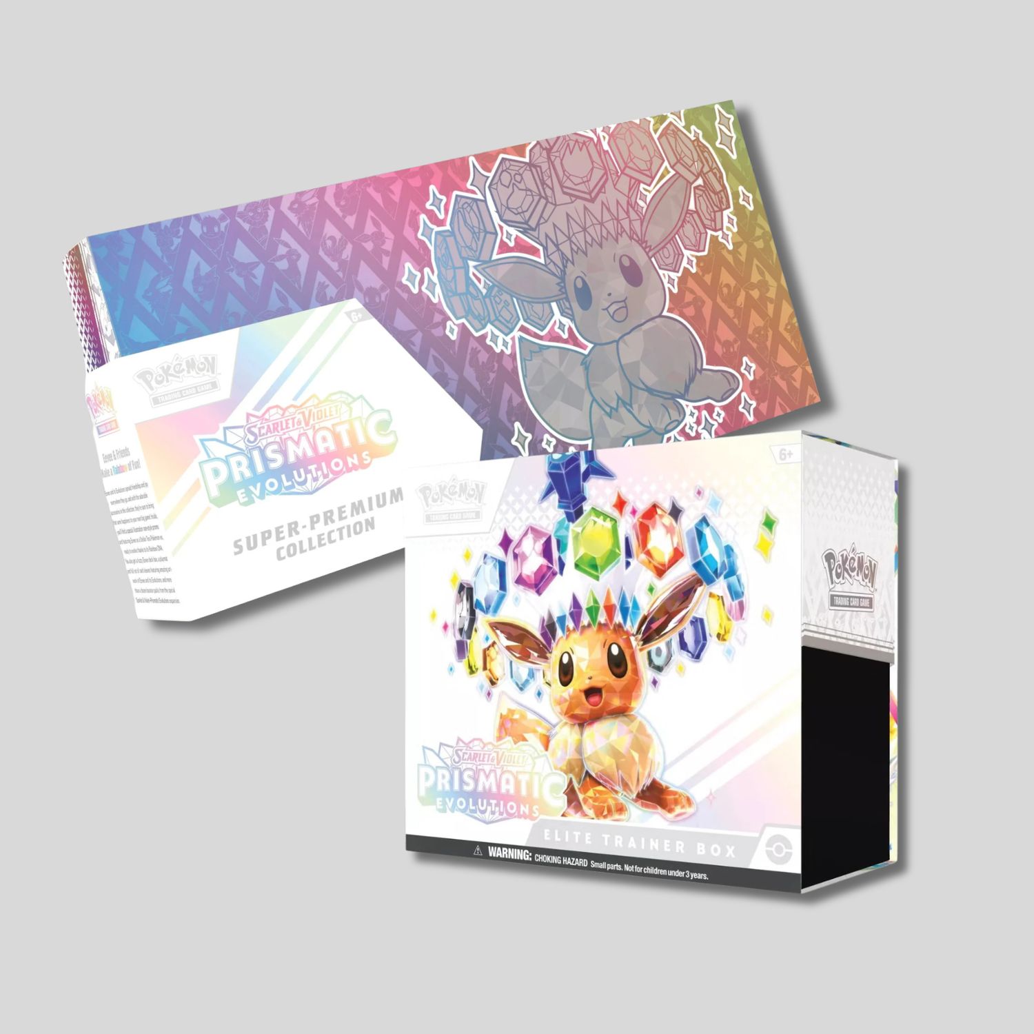 POKEMON PRISMATIC EVOLUTIONS SUPER PREMIUM COLLECTION &amp; ELITE TRAINER BOX