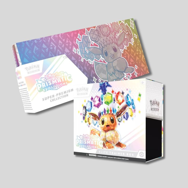 POKEMON PRISMATIC EVOLUTIONS SUPER PREMIUM COLLECTION &amp; ELITE TRAINER BOX
