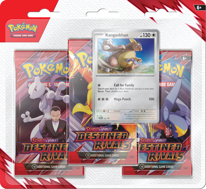 POKEMON SV10 DESTINED RIVALS 3PK  BLISTER - KANGASKHAN
