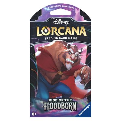 DISNEY LORCANA RISE OF THE  FLOODBORN SLEEVED BOOSTER PACK