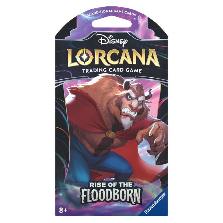 DISNEY LORCANA RISE OF THE  FLOODBORN SLEEVED BOOSTER PACK