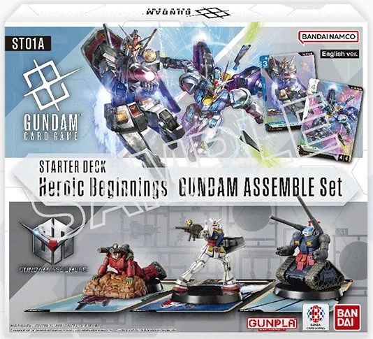 GUNDAM CARD GAME ST-01A GUNDAM ASSEMBLE/HEROIC BEGINNINGS STARTER SET