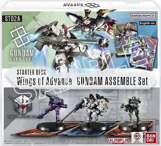 GUNDAM CARD GAME ST-02A GUNDAM ASSEMBLE/WINGS OF ADVANCE STARTER SET