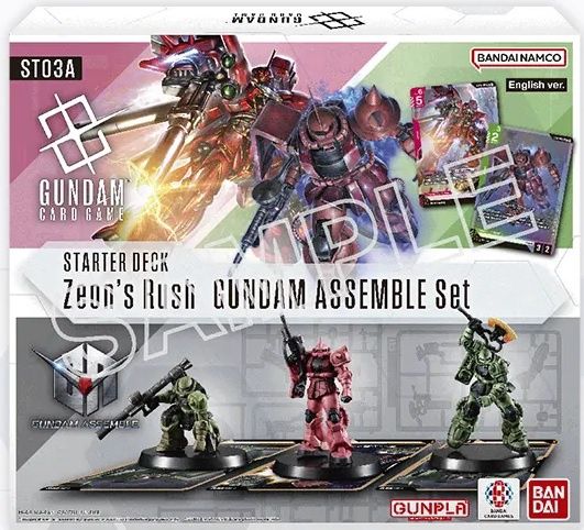 GUNDAM CARD GAME ST-03A GUNDAM ASSEMBLE/ZEON&#39;S RUSH STARTER SET