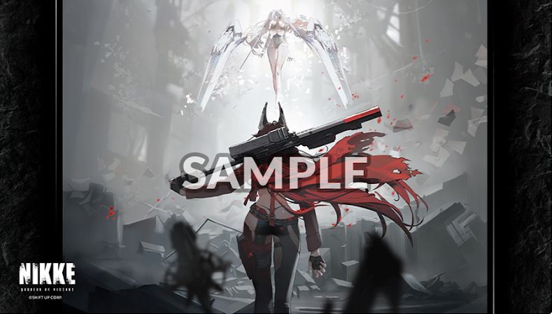 BUSHI SUPPLIES: RUBBER PLAYMAT VOL. 9 GODDESS OF VICTORY: NIKKE DESIGN A: RED ASH RED HOOD VERSUS CINDERELLA
