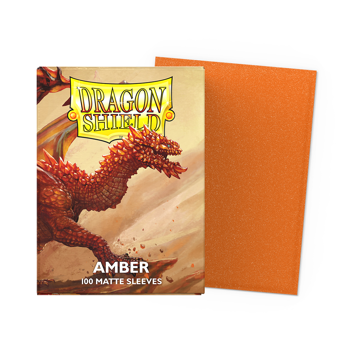 DRAGON SHIELD SLEEVES MATTE AMBER  100CT