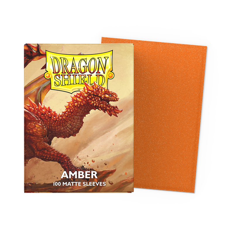 DRAGON SHIELD SLEEVES MATTE AMBER  100CT